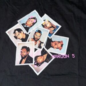 Maroon 5 Red Pill Blues Tour Black Tee Shirt Mens XL‎ Los Angeles Apparel